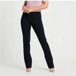 NWOT Betabrand Classic Boot-Cut Black Dress Pants